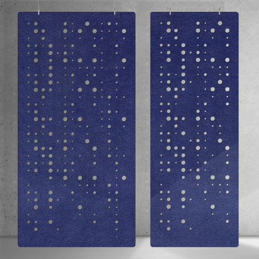 Roomdivider Dots – hangend kamerscherm met cirkels van vilt