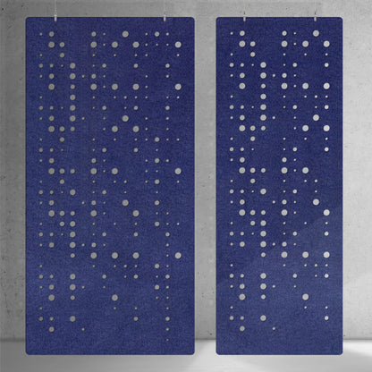 Roomdivider Dots – hangend kamerscherm met cirkels van vilt